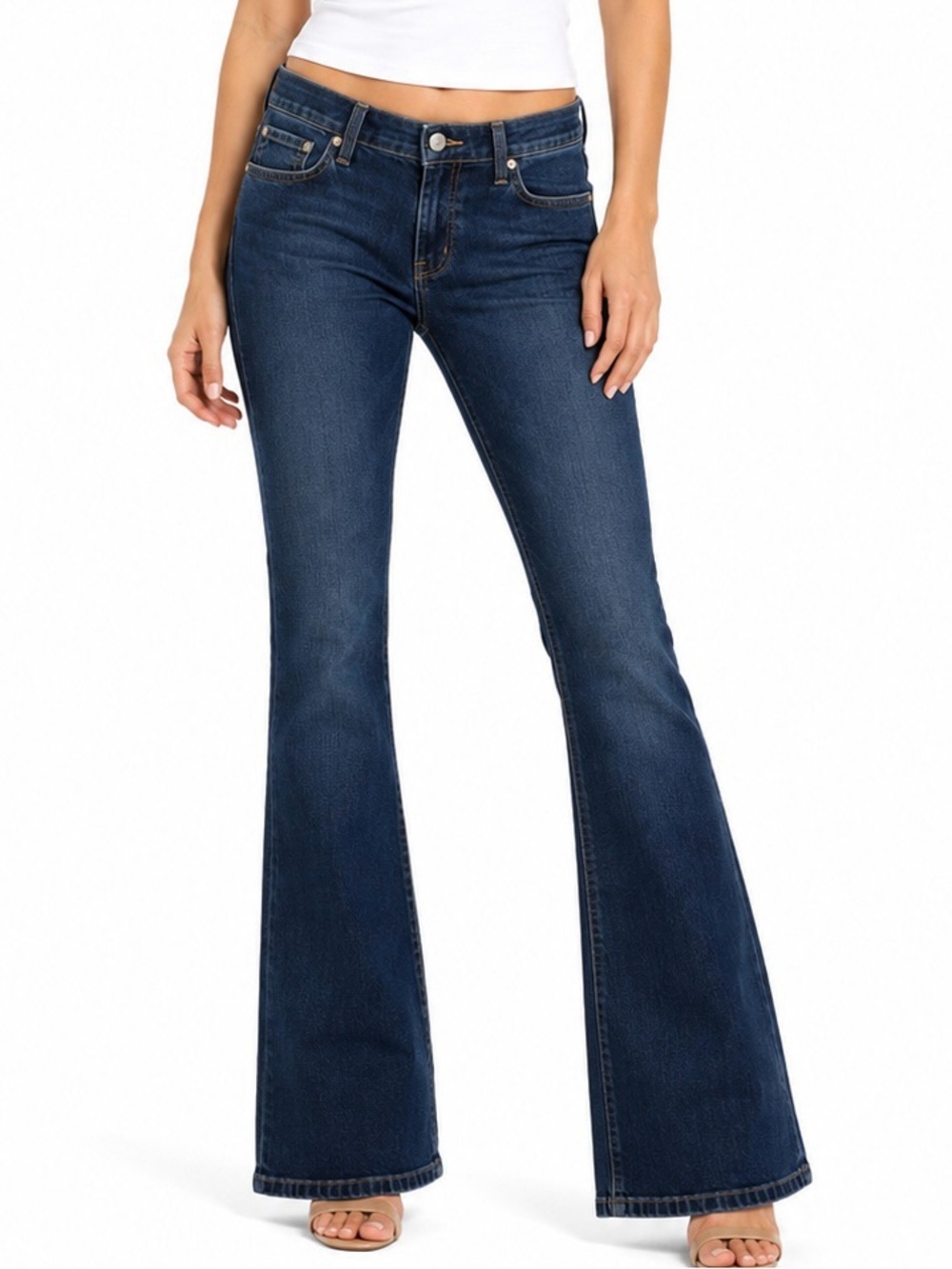 Ralph Lauren Polo Jeans Co Hipster Flare Jeans Women’s 7/8 x 32 Blue